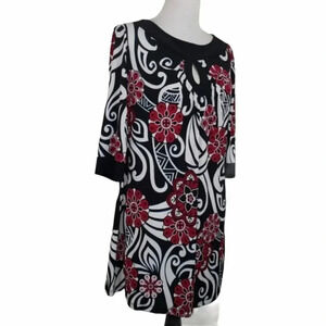 Fashion Bug XL Boho blk/white/red s dress‎